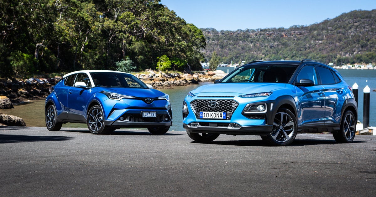 2018 Hyundai Kona Highlander AWD v Toyota C-HR Koba AWD ...