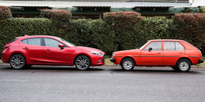 Mazda Old v New: 2017 Mazda 3 SP25 Astina v 1980 323 De-Luxe