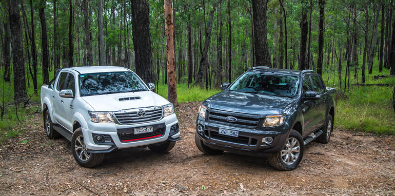 new ford ranger versus toyota hilux #4