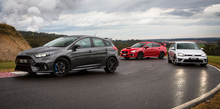 2016-ford-focus-rs-subaru-wrx-sti-volkswagen-golf-r-track-test-hero-1-2