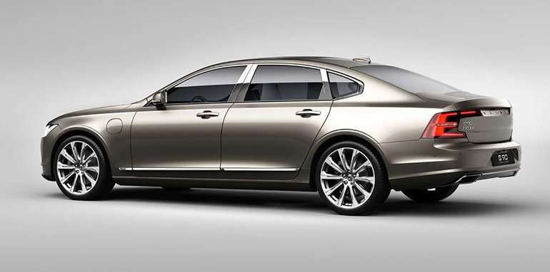 Volvo S90 Excellence exterior rear 3/4