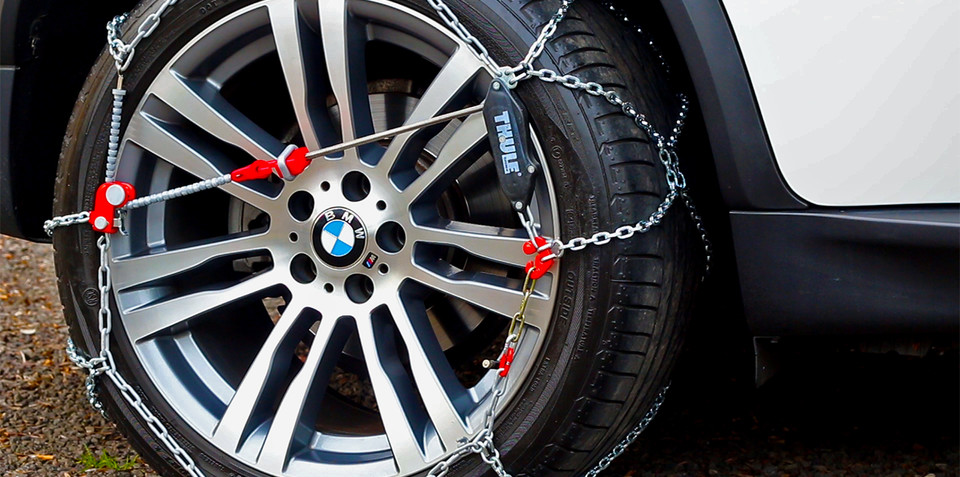 Fitting snow chains bmw x5 #4