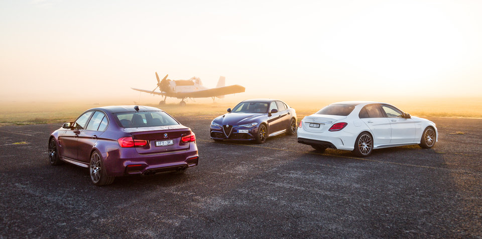 Alfa Romeo Giulia QV v BMW M3 Competition v Mercedes-AMG C63 S