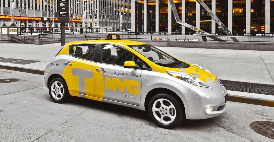 Nissan leaf taxi new york #6