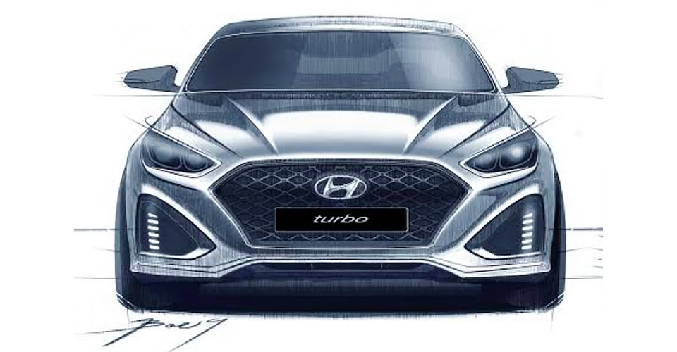 2018 Hyundai Sonata facelift sketches surface online