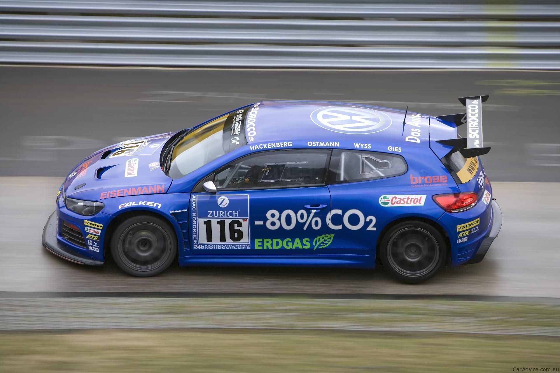 Volkswagen Scirocco natural gaspowered racer to compete