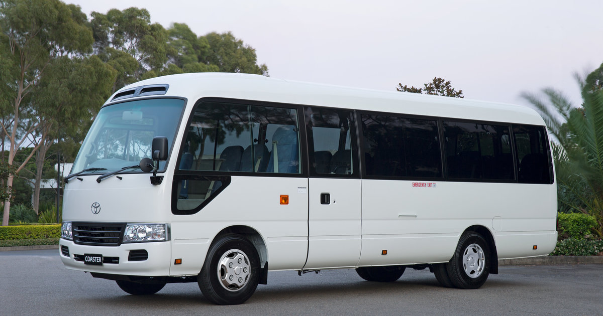 Toyota Coaster bus gets more carlike with update Photos (1 of 5)