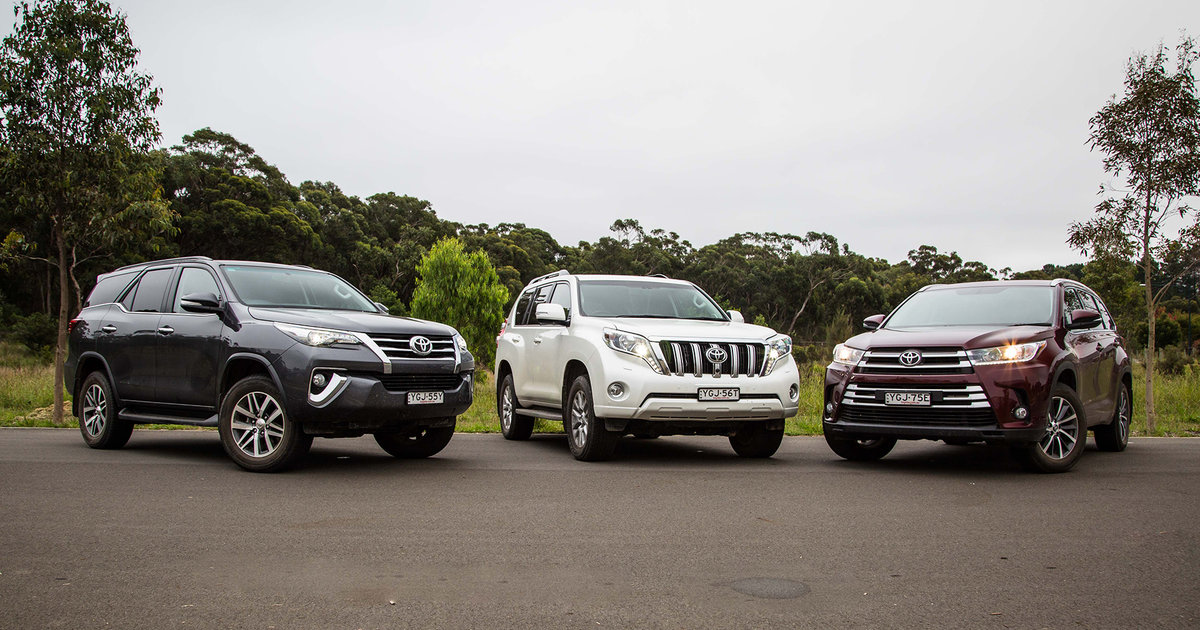 Toyota SUV comparison: Fortuner v Kluger v Prado