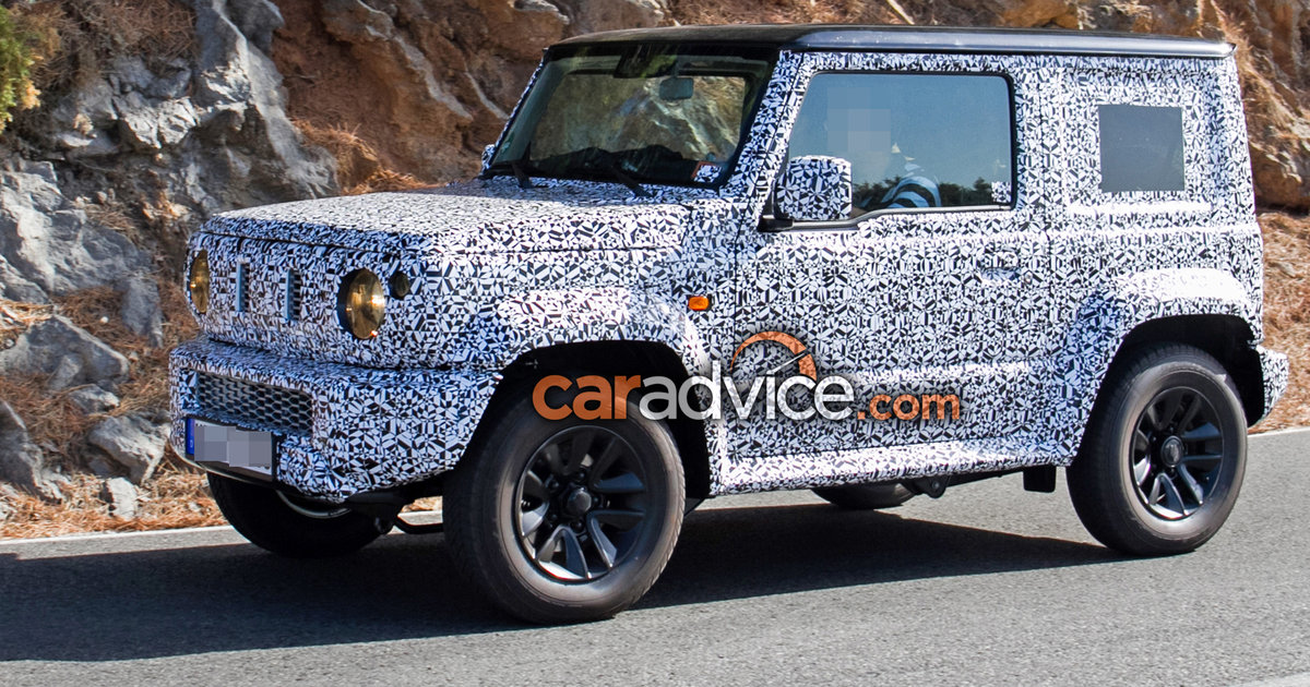 2018 Suzuki Jimny spied testing, design leaked in presentation