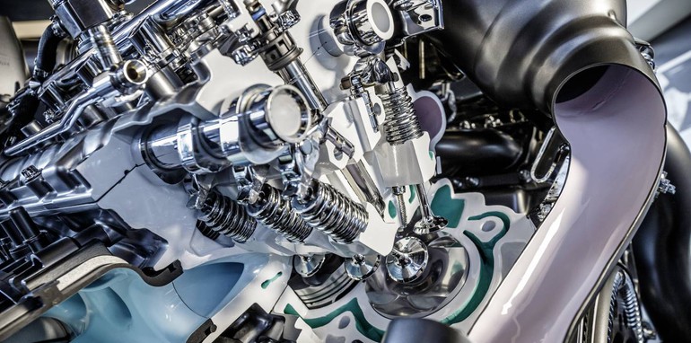 Mercedes AMG 4 0 litre twin turbo V8  engine detailed in full