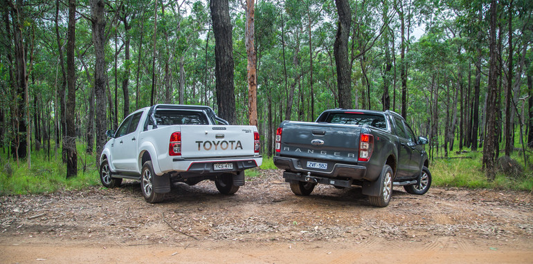 New ford ranger versus toyota hilux #2