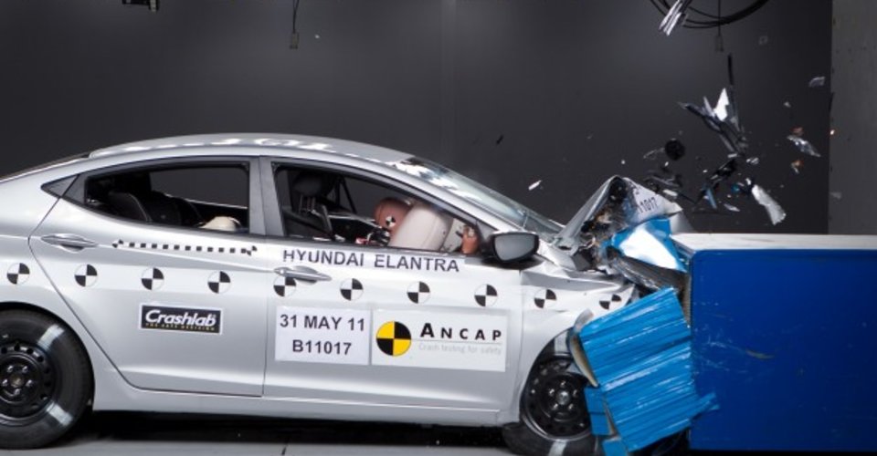 краш тест hyundai elantra краш тест hyundai elantra