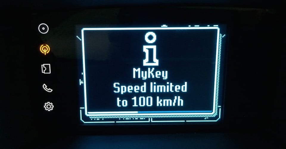 Ford mykey speed limit #2