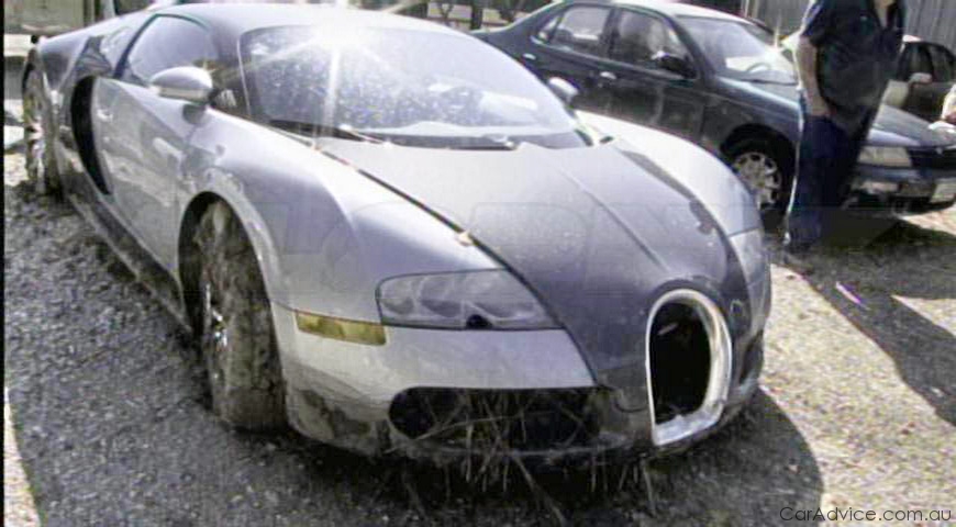 Bugatti water crash