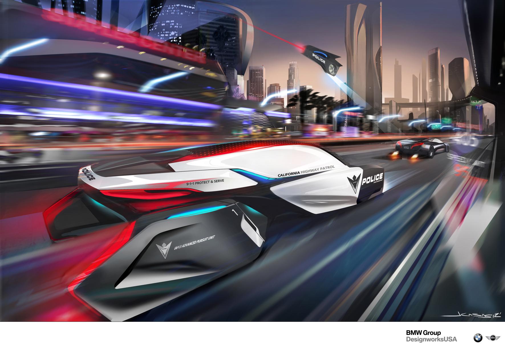 BMW ePatrol: 2025 vision for a Californian pursuit vehicle - photos