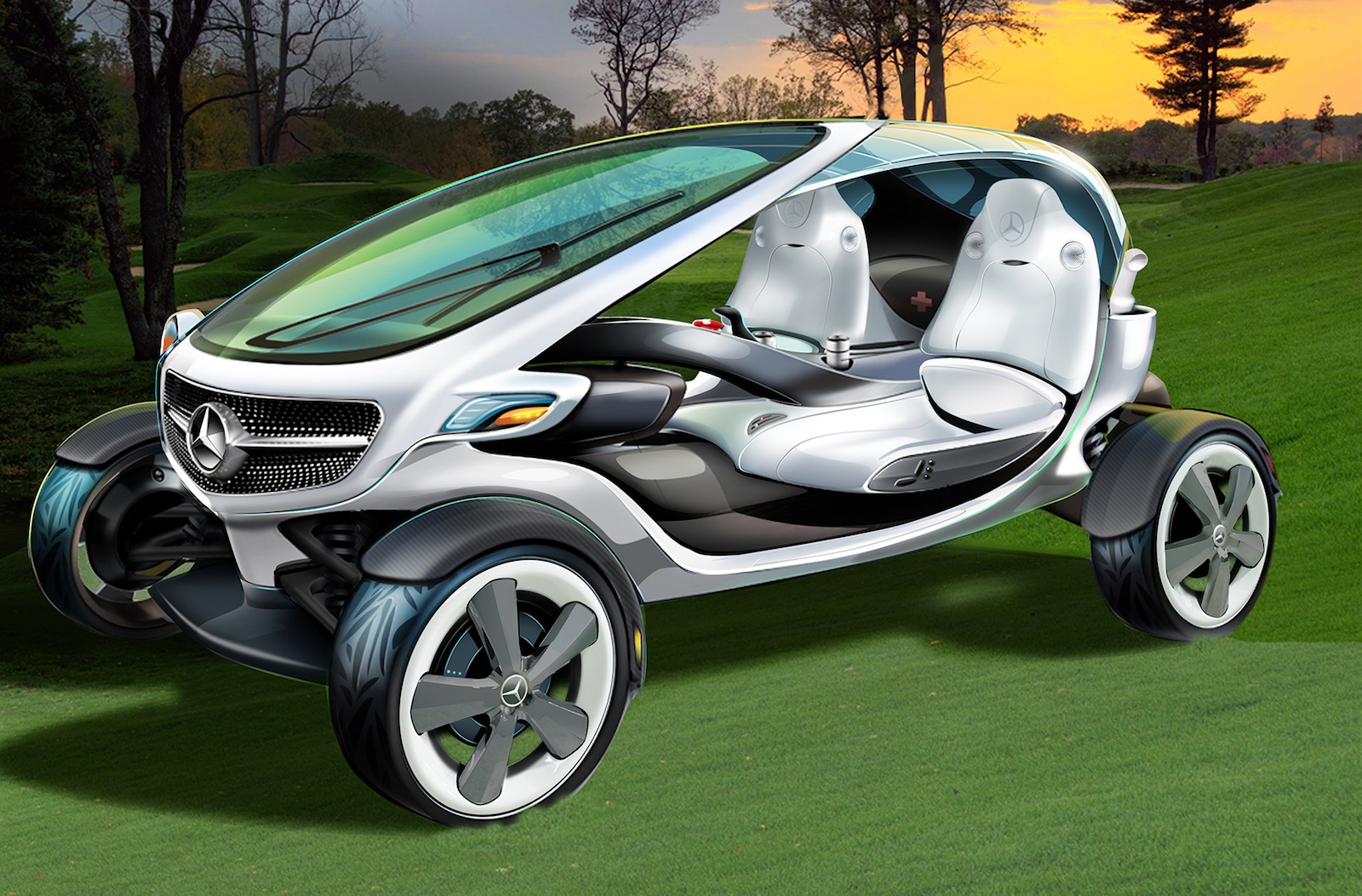 MercedesBenz Vision Golf Cart unveiled at British Open photos