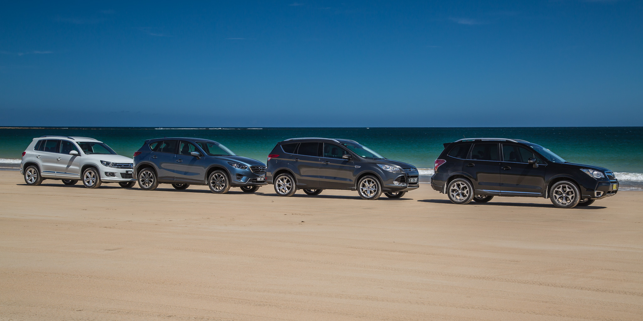 Medium SUV Comparison : Ford Kuga v Mazda CX-5 v Subaru ...