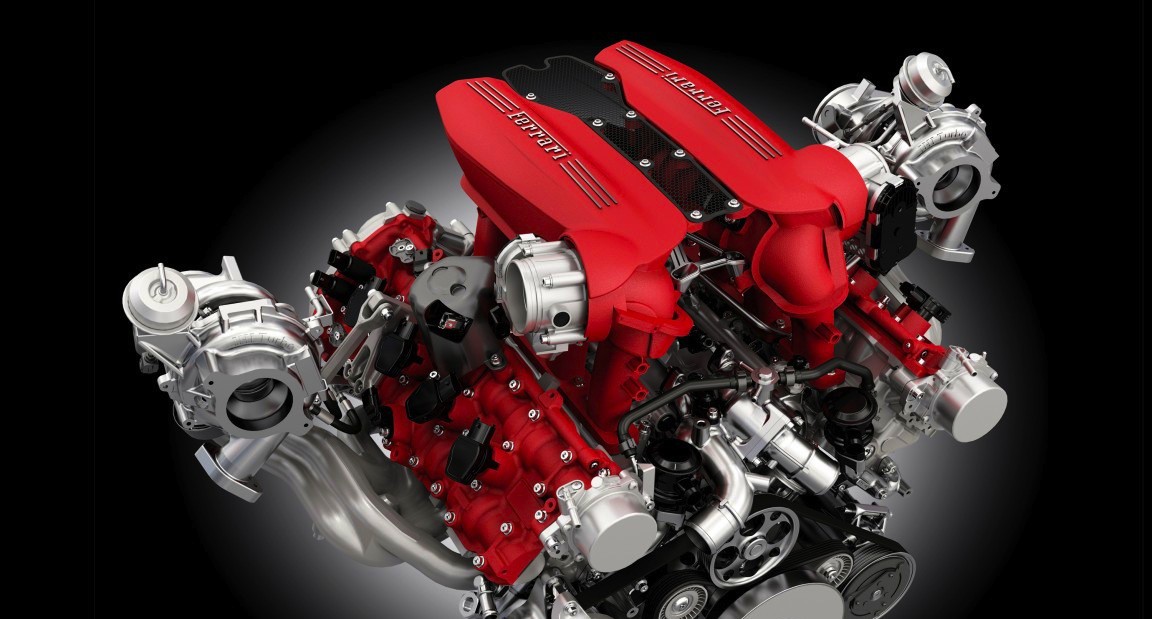 Ferrari 488 GTB premieres at Geneva: twin-turbo mid-engined V8 seen
