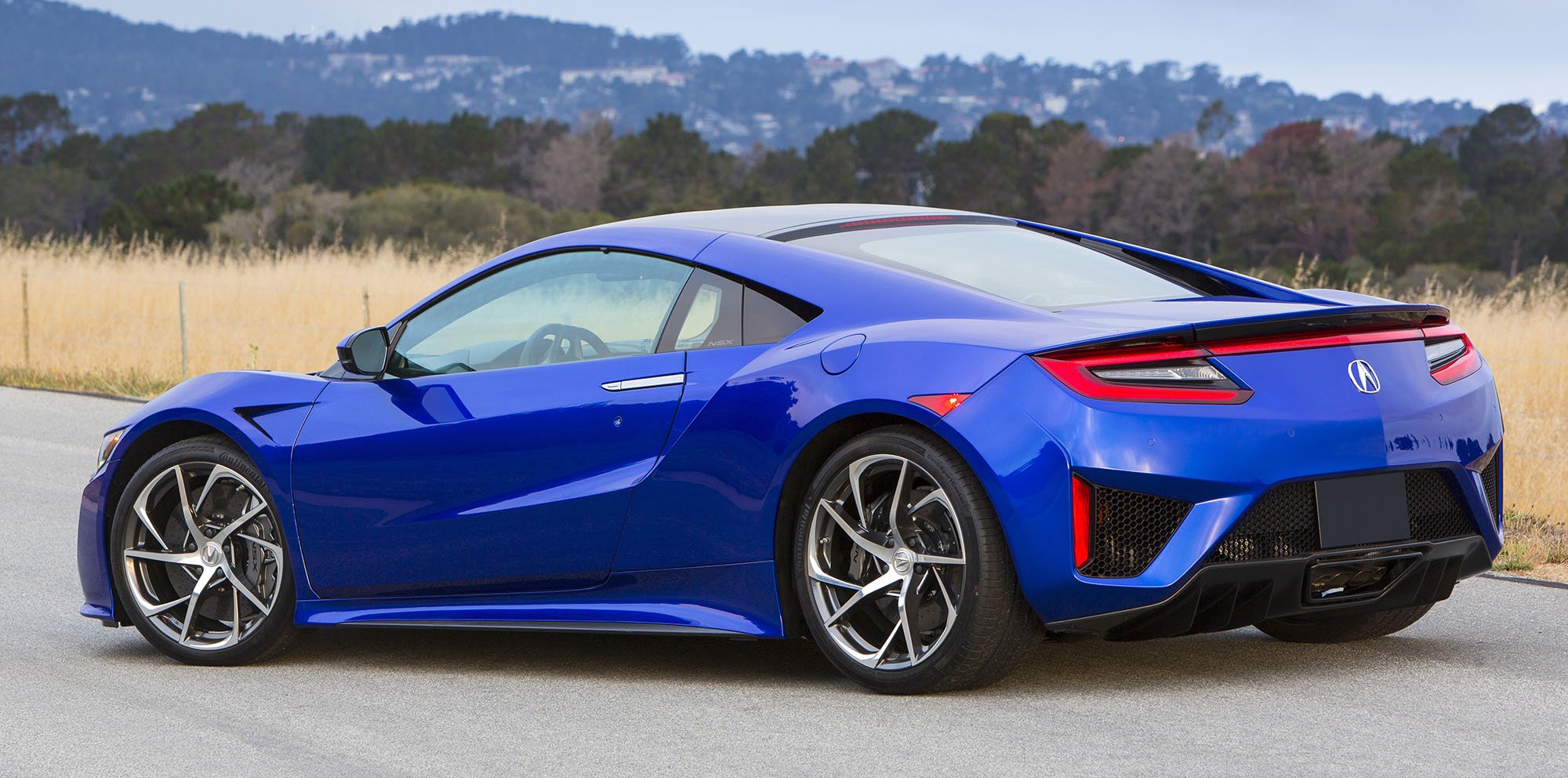 honda nsx blue rear