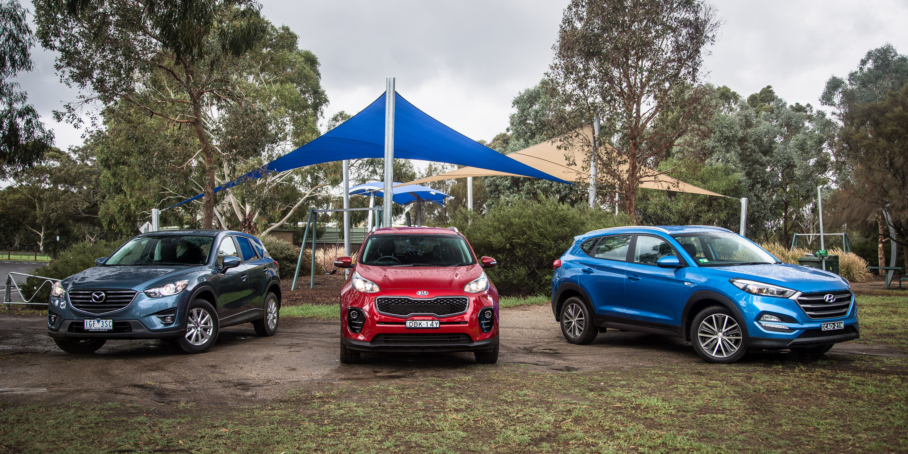 Medium SUV comparison: Hyundai Tucson Active X v Kia ...