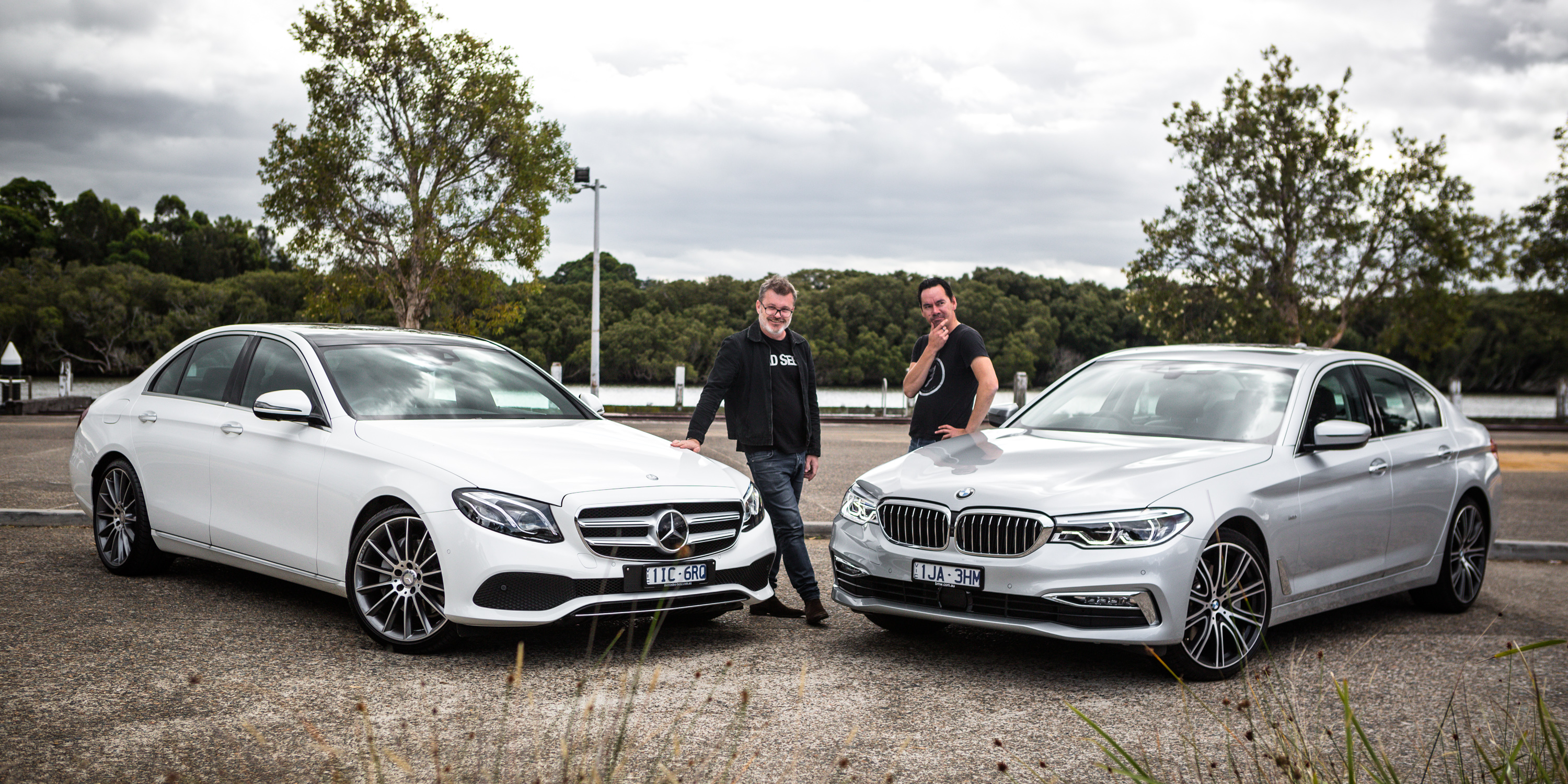 2017 BMW 530i vs Mercedes-Benz E300 sedan comparison - Photos