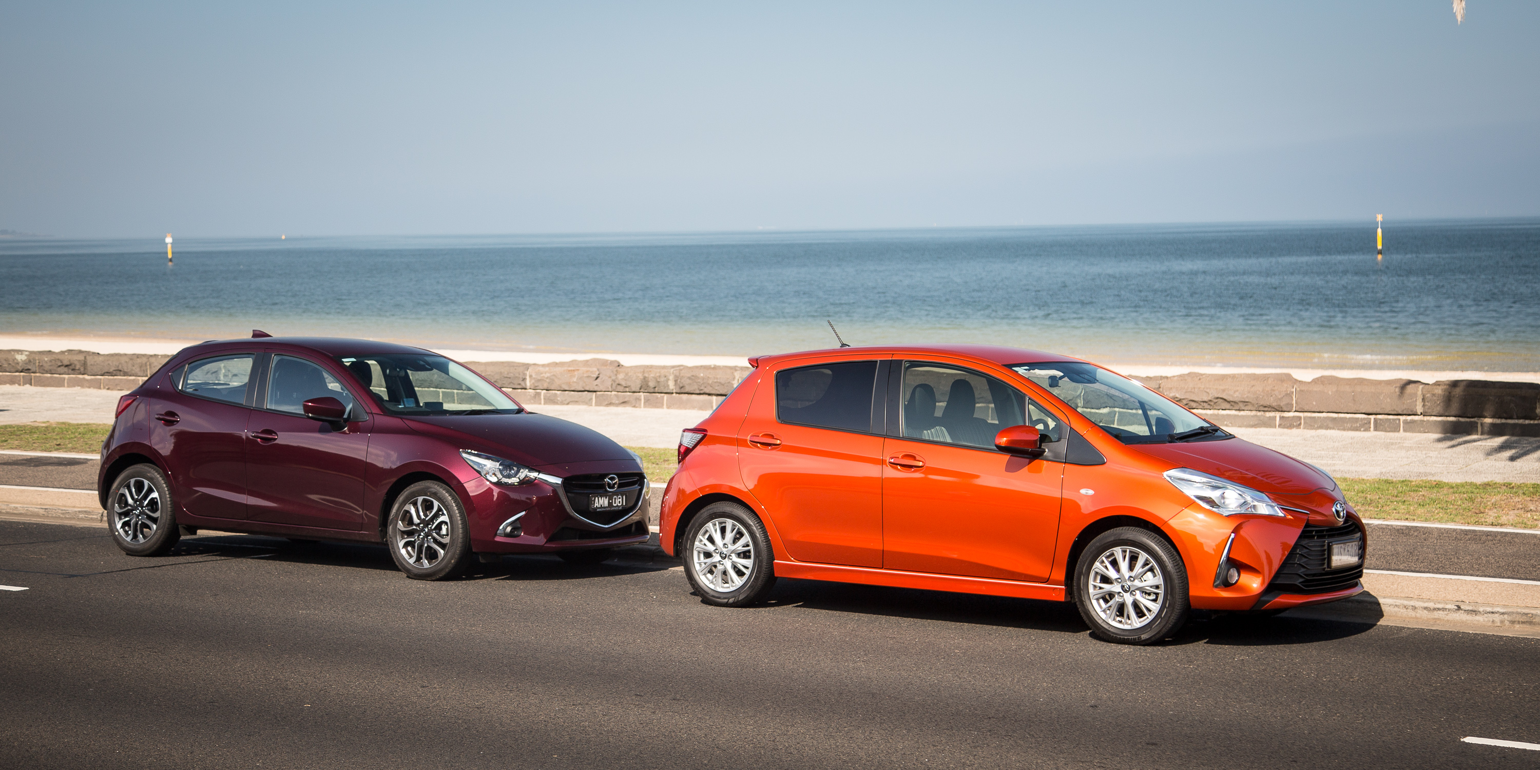 Toyota Yaris v Mazda 2 comparison Photos